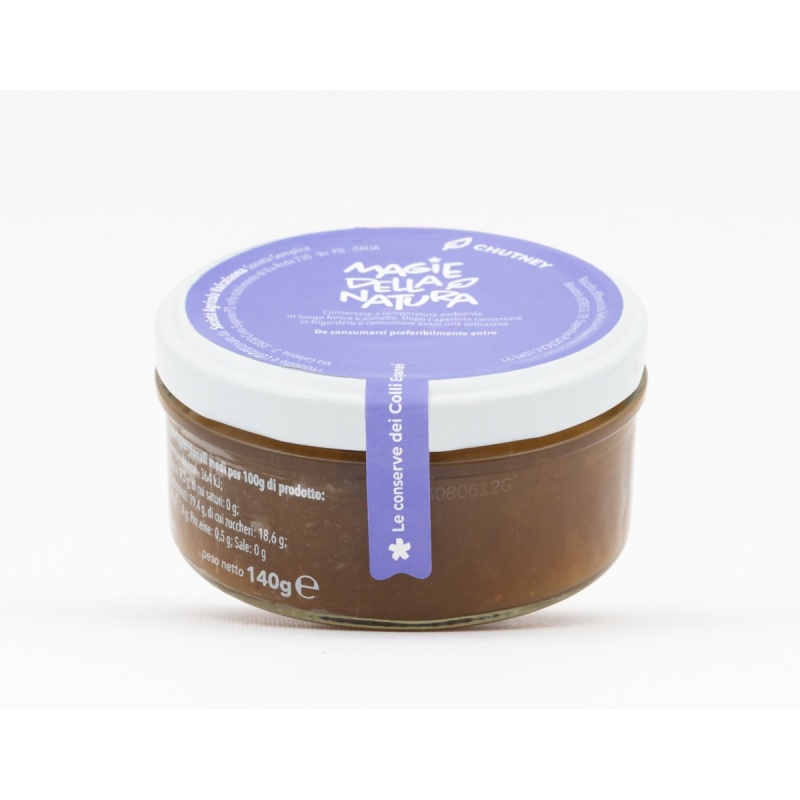 Chutney di pesche e peperoni verdi