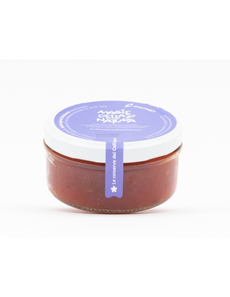 Chutney di pomodoro e granella di pistacchi