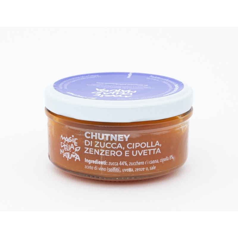 Chutney di zucca, cipolla, zenzero e uvetta