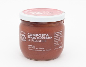 Sugar-free strawberry compote