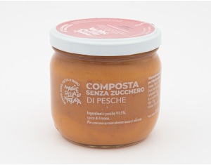 Sugar-free peach compote