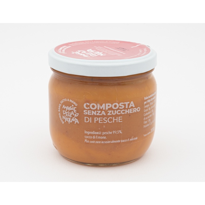 Sugar-free peach compote