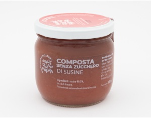 Composta senza zucchero di susine rosse