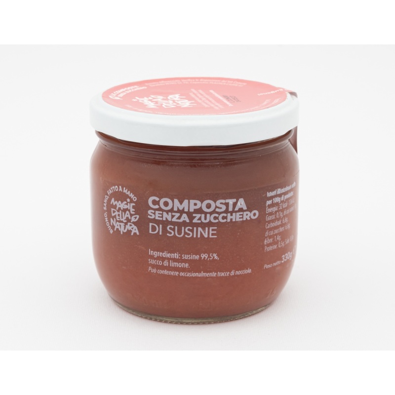 Sugar-free red plum compote