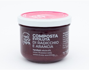 Radicchio and orange compote